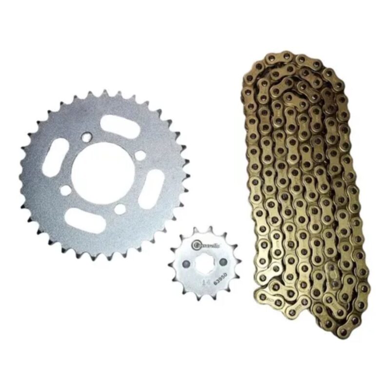 KIT CAJA CADENA  AX 4 PT 35C -PD13C 428- 132C CASSARELLA DORADA