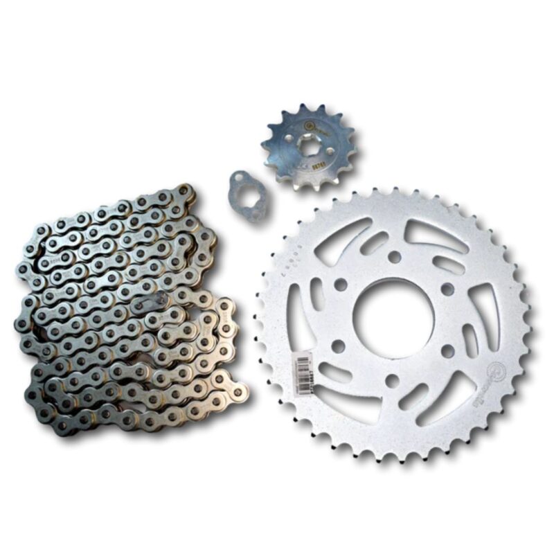 KIT CAJA CADENA - PULSAR NS 200 SPEED 6 HUECOS (PT45C-PD16C-428-H-132-C) DORADA CASSARELLA